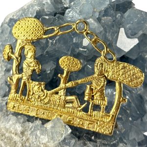 Folk feast, medieval pilgrim badge