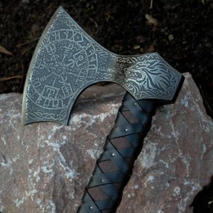 FENRIR, etched Viking Axe