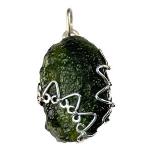 LADA, Moldavite,pendant, silver 925/1000