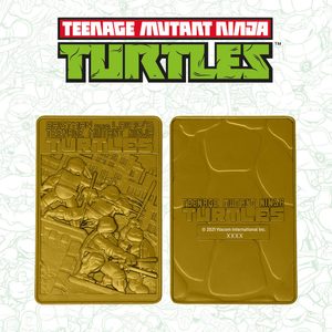 TEENAGE MUTANT NINJA TURTLES INGOT LIMITED EDITION (GOLD PLATED) - TORTUES NINJA{% if kategorie.adresa_nazvy[0] != zbozi.kategorie.nazev %} - PRODUITS SOUS LICENCE – FILMS, JEUX, SÉRIES{% endif %}