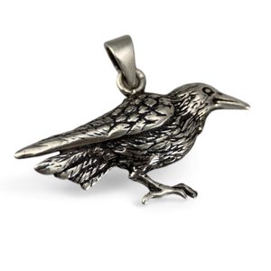 CROW, silver pendant, Ag 925