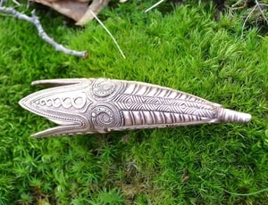 BRONZE DRINKING HORN TERMINAL, Ninian's Isle, Shetlands