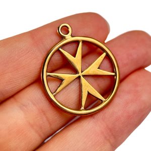 TEMPLAR CROSS, medieval pendant, bronze