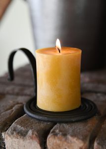 Forged medieval candlestick