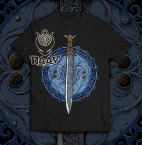 Claíomh Solais - Sword of Light, men's T-shirt - blue