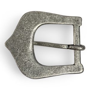 Belt buckle VIking with braided ornaments, antique silver