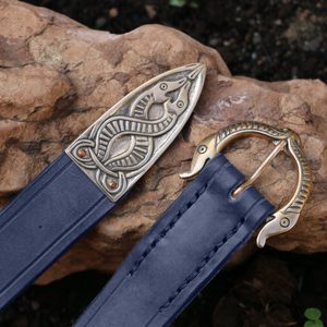 VIKING BELT, BORRE BEAST, LEATHER BRONZE BLUE - BELTS{% if kategorie.adresa_nazvy[0] != zbozi.kategorie.nazev %} - LEATHER PRODUCTS{% endif %}