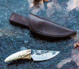 GUDRUN, antler, forged small knife