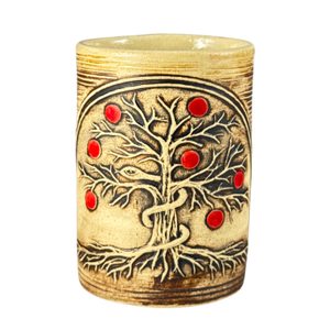 Tree of life with snake, ceramic mug