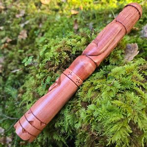 VELES, Slavic God of the Forest, carved statue