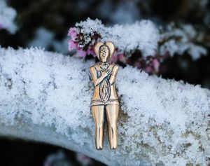 Guerrier celtique, prince de Glauberg, pendentif en bronze