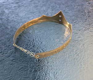 GRACIA medieval crown - tiara with glass