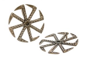 KOLOVRAT, Slavic Colovrat Pendant, bronze