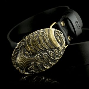 Drakkar, belt buckle, brass