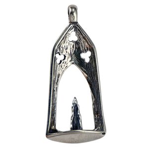 Lanterne Médiévale - Lumière pour l'Âme, pendentif en argent