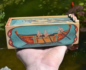 NEPTUNUS, Ancient Rome Wooden Box, replica