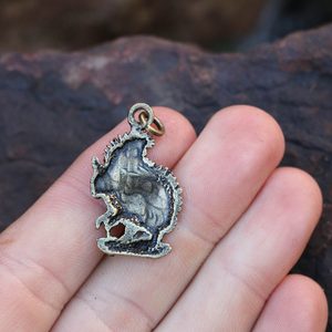 SQUIRREL, pendant, Zinc, antique brass