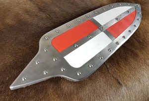 UHER-SCHILD, 15. Jahrhundert rot, weiß