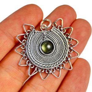 LADA Moldavite, Great Moravia Pendant silver 925