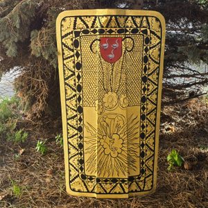 Mittelalterlicher Paviseschild, Chomutov, Böhmen