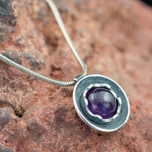 VIOLA, NECKLACE, STERLING SILVER, AMETHYST - NECKLACES{% if kategorie.adresa_nazvy[0] != zbozi.kategorie.nazev %} - SILVER JEWELLERY{% endif %}