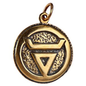 VELES, Slavic Pendant, bronze