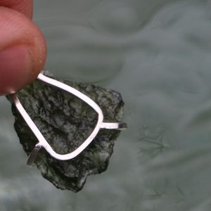 SVATAVA - pendentif argent, Moldavite