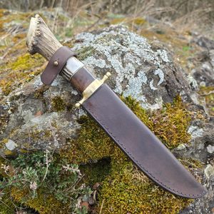 Couteau forgé Bowie Forbes avec fourreau