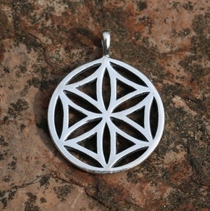 FLEUR DE SOLEIL II, pendentif en argent