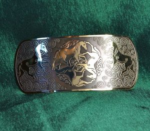 EPONA, BRASS HAIR CLIP, MADE IN IRELAND - CELTIC BRASS JEWELS, IMPORT FROM IRELAND{% if kategorie.adresa_nazvy[0] != zbozi.kategorie.nazev %} - JEWELLERY - BRONZE, ZINC{% endif %}