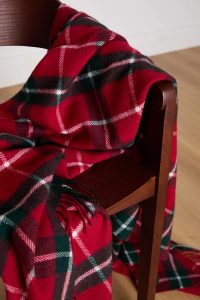 Irish wool blanket, lamb, Christmas