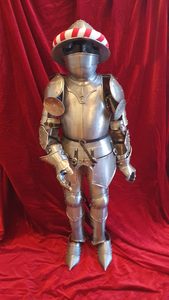 MEDIEVAL ARMOR - CHILDREN'S ARMOR, HANDMADE, DRUAL - SUITS OF ARMOUR{% if kategorie.adresa_nazvy[0] != zbozi.kategorie.nazev %} - ARMOUR HELMETS, SHIELDS{% endif %}