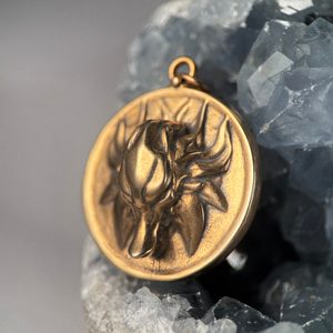 SLAVIC WOLF Pendant, bronze