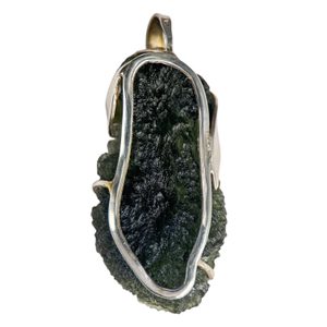 ERIS, Czech Moldavite Sterling Silver Pendant
