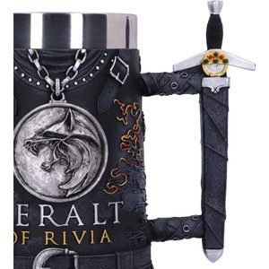 THE WITCHER GERALT OF RIVIA TANKARD 15.5CM - THE WITCHER  - ZAKLÍNAČ{% if kategorie.adresa_nazvy[0] != zbozi.kategorie.nazev %} - PRODUITS SOUS LICENCE – FILMS, JEUX, SÉRIES{% endif %}