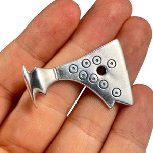 AXE OF PERUN, silver Slavic talisman, Ag 925