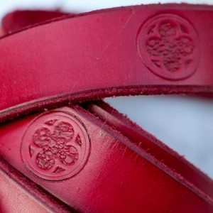 GOTICA, LONG MEDIEVAL BELT red