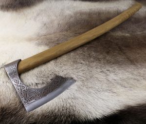 VALKNUT etched Viking Axe