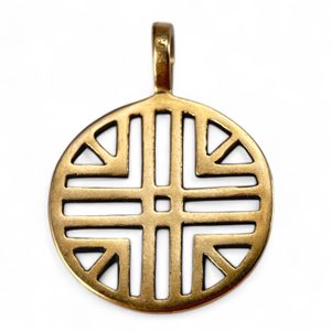 SUN SYMBOL VI, bronze pendant
