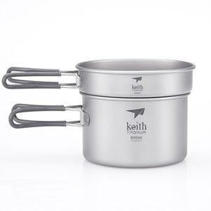 2-PIECE TITANIUM POT AND PAN COOK SET TI6012  KEITH - TITANAUSRÜSTUNG{% if kategorie.adresa_nazvy[0] != zbozi.kategorie.nazev %} - BUSHCRAFT{% endif %}