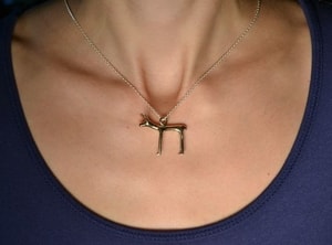 Chien ou Doe celtique, oppdium Stare Hradisko, Moravie, réplique, bronze