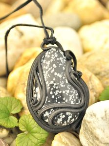 OBSIDIAN PENDANT - LARGE STONE - FANTASY JEWELS{% if kategorie.adresa_nazvy[0] != zbozi.kategorie.nazev %} - JEWELLERY - BRONZE, ZINC{% endif %}