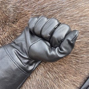 FENCING LEATHER GLOVES BLACK - LEATHER ARMOUR/GLOVES{% if kategorie.adresa_nazvy[0] != zbozi.kategorie.nazev %} - ARMOUR HELMETS, SHIELDS{% endif %}