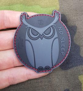 OWL - NO SLEEP, 3D RUBBER PATCH - PATCHES UND MARKIERUNG{% if kategorie.adresa_nazvy[0] != zbozi.kategorie.nazev %} - BUSHCRAFT{% endif %}