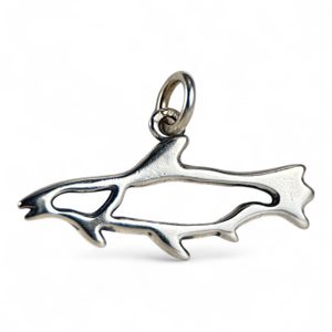LUOSSA, Sami Salmon, Lapland Silver pendant