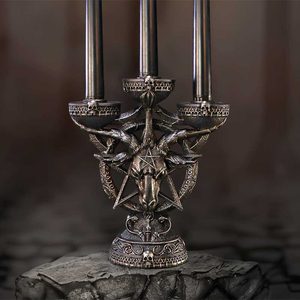 Baphomet's Radiance candle holder 46cm