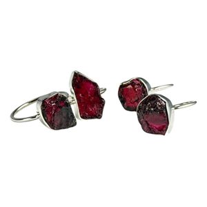 IGNARA, ring, garnet silver 925/1000