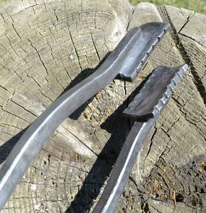 Forged Fireplace Tongs for Coals