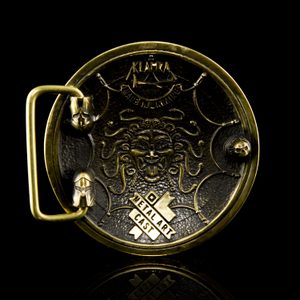 SPARTA - bouclier, boucle de ceinture, laiton