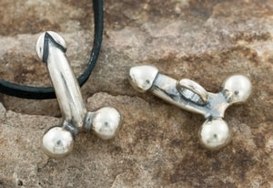 FASCINUS, Roman phallic pendant, silver